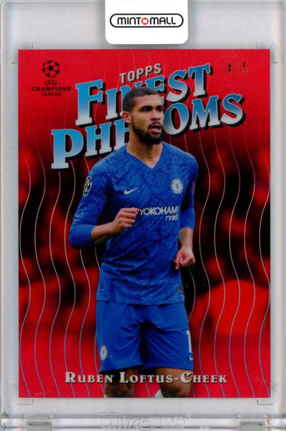 2019-20 Topps Finest UEFA Champions League Ruben Loftus-Cheek Red Finest Phenoms trading card numbered 4 of 5