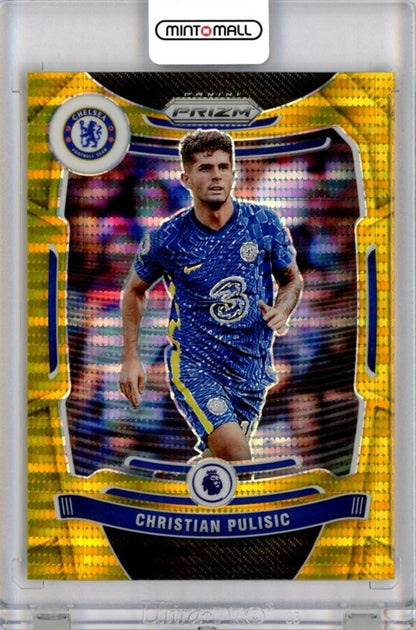 2021-22 Panini Prizm Premier League Christian Pulisic Gold serial #252 card numbered 8 of 10