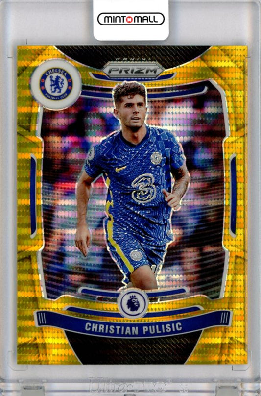 2021-22 Panini Prizm Premier League Christian Pulisic Gold serial #252 card numbered 8 of 10