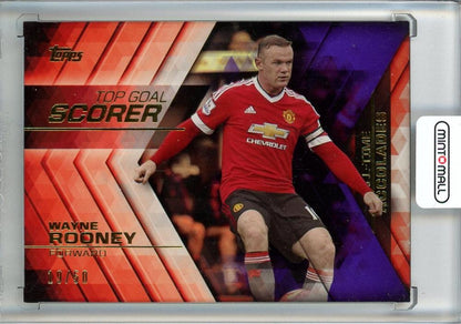 2015-16 Topps Premier Gold Soccer Wayne Rooney All-Time Accolades purple card #AA-319/50