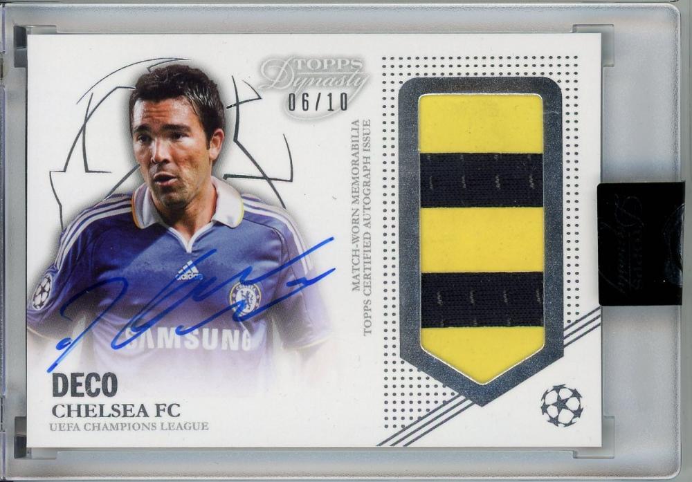 2022-23 Topps Dynasty UEFA Champions League Deco Autograph Patches Chelsea FC serial #APD206/10