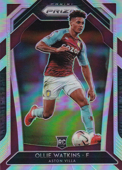 2020-21 Panini Prizm Premier League Aston Villa Ollie Watkins Base Silver parallel trading card