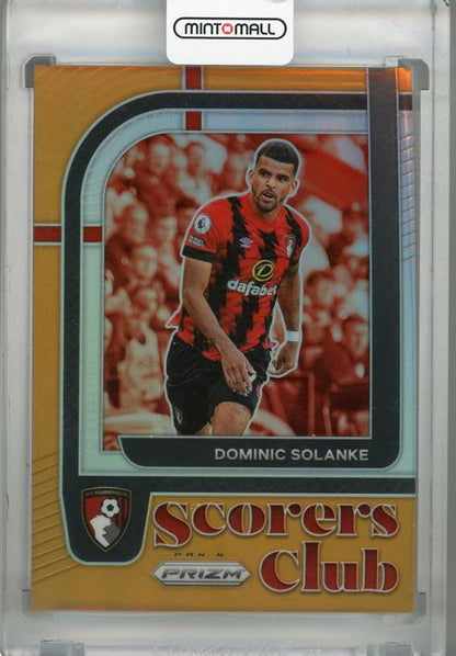 2022-23 Panini Prizm Premier League AFC Bournemouth Dominic Solanke Orange parallel trading card 19 of 25
