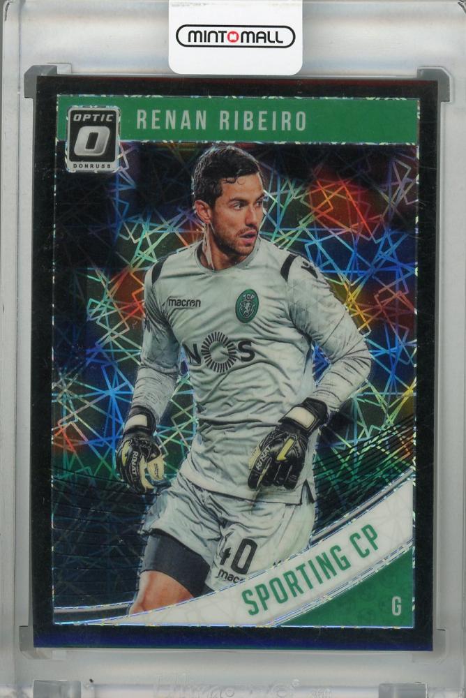 2018-19 Donruss Sporting CP Renan Ribeiro Black Velocity parallel trading card serial numbered 21 out of 25