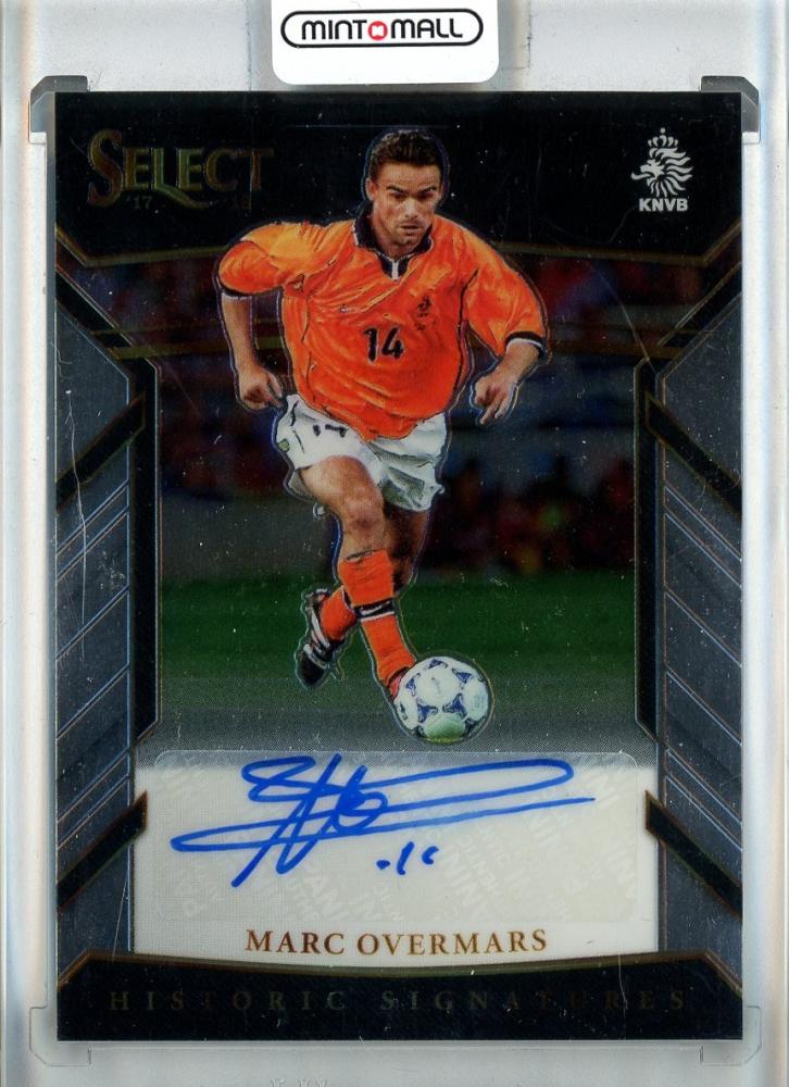 2017-18 Select Marc Overmars Historic Signatures trading card model #10106/299 in used condition