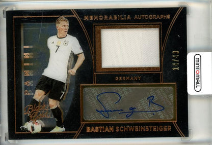 2016-17 Panini Black Gold Bastian Schweinsteiger Memorabilia Autographs Bronze card numbered 214 of 49
