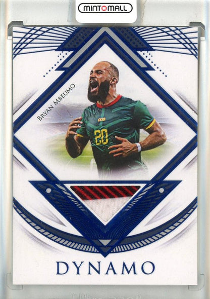 2025 Futera Unique World Football Bryan Mbeumo Dynamo Sapphire card serial #DY1805/10