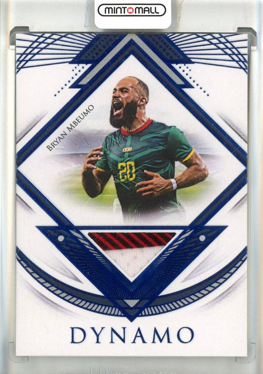 2025 Futera Unique World Football Bryan Mbeumo Dynamo Sapphire card serial #DY1805/10