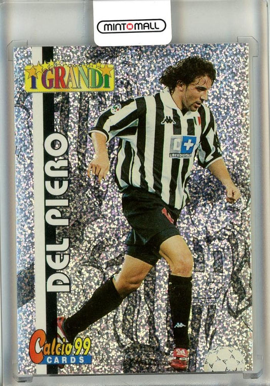1999 Panini Calcio trading card featuring Del Piero #G3 from Juventus, used condition