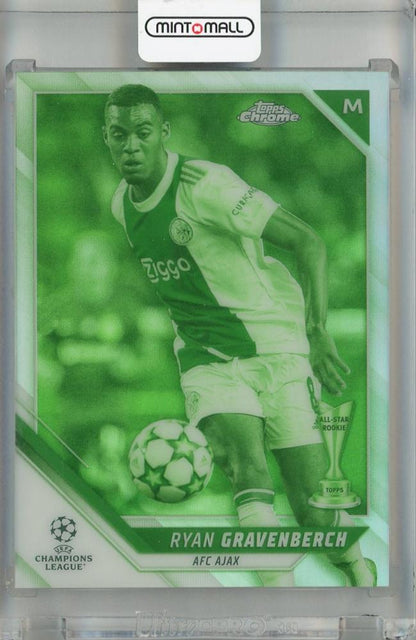 2021-22 Topps Chrome UEFA Champions League Ryan Gravenberch Night Vision Refractor card #72029 of 225 from AFC Ajax