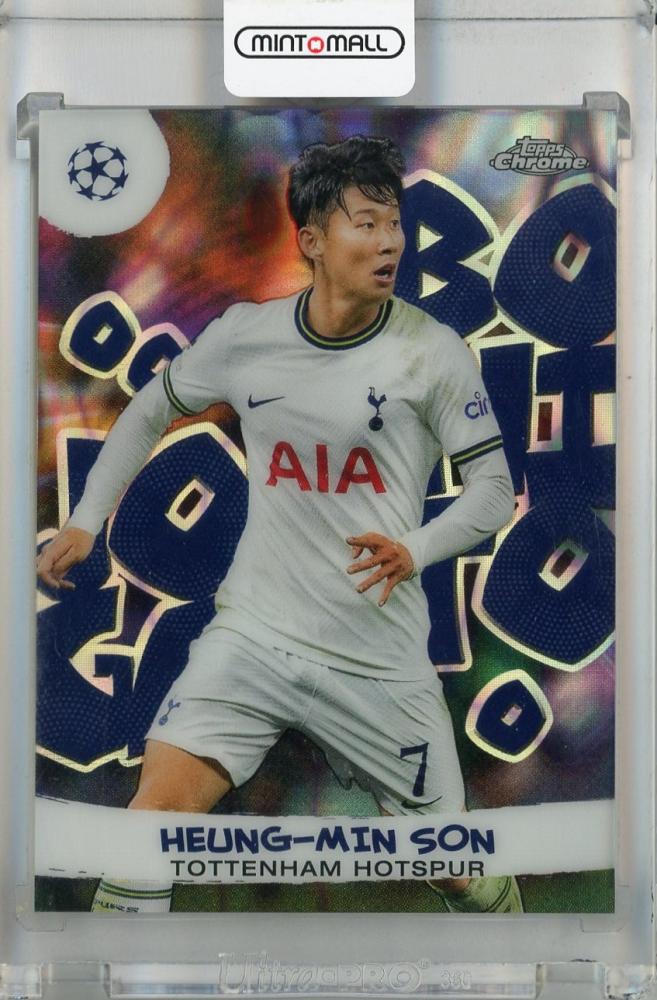 2022-23 Topps Chrome UEFA Club Competitions Heung-min Son Joga Bonito #JB-9 trading card from Tottenham Hotspur