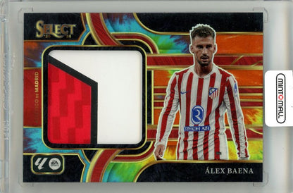 2025-26 Panini Select La Liga Alex Baena Jumbo Swatches Tie-Dye Parallel card numbered 14 of 25
