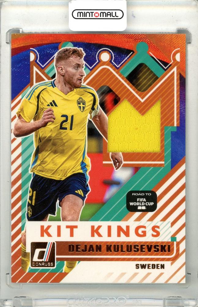 2025-26 Panini Donruss Road To FIFA World Cup Dejan Kulusevski Kit Kings memorabilia soccer card Sweden