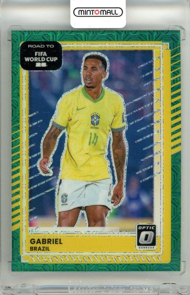 2025-26 Panini Donruss Road To FIFA World Cup Gabriel #180 Optic Teal Mojo parallel soccer trading card