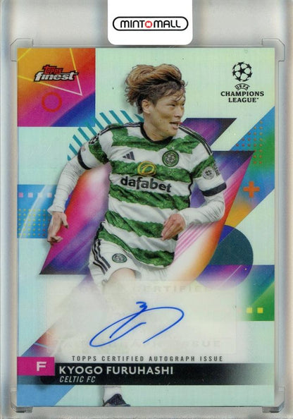 2023-24 Finest UEFA Club Competitions Kyogo Furuhashi autograph card #AKF for Celtic FC