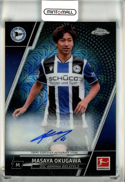 2021-22 Topps Bundesliga Japan Masaya Okugawa Autograph Card serial number 08 of 50
