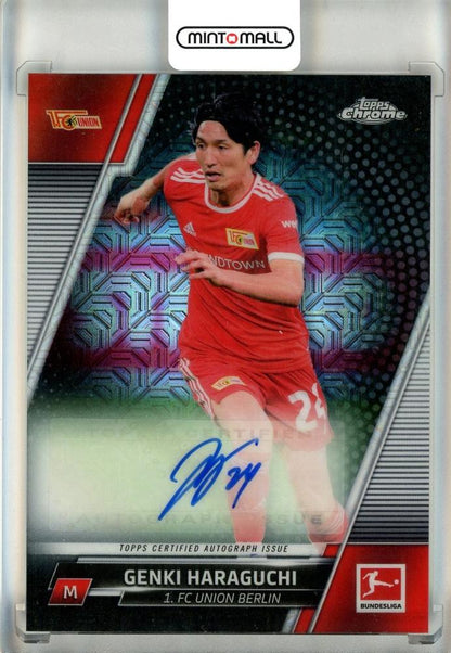 2021-22 Topps Bundesliga Japan Genki Haraguchi Autograph Card serial numbered BCAGH23/50