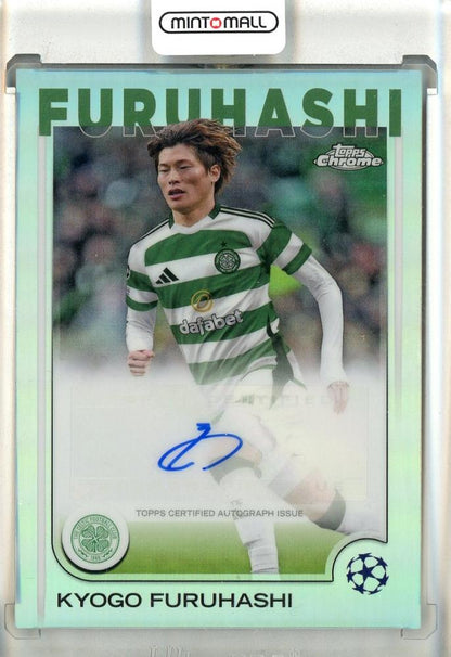 2024-25 Topps Chrome UEFA Club Competitions Kyogo Furuhashi autograph card #CAKF from Celtic FC