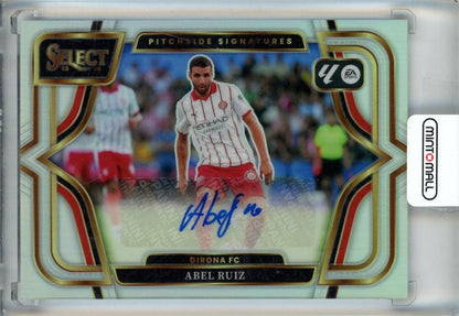 2025-26 Select La Liga Abel Ruiz Pitchside Signatures Peacock #5 Auto Girona FC signed collectible
