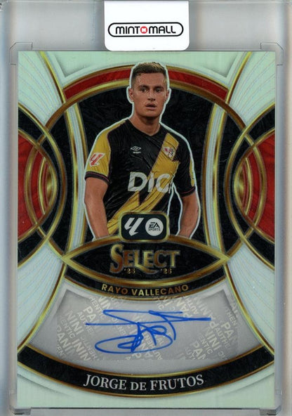 2025-26 Select La Liga Jorge de Frutos Signatures #7 autographed trading card Rayo Vallecano