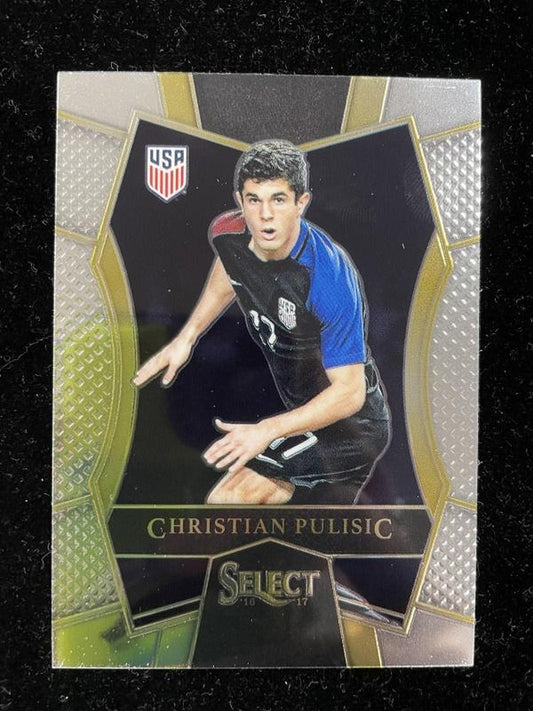 2016-17 Panini Select Christian Pulisic base mezzanine trading card from United States soccer