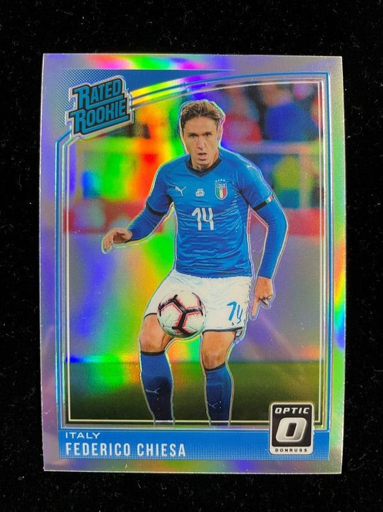 2018-19 Donruss Italy Federico Chiesa Base Optic Rated Rookie Holo parallel trading card