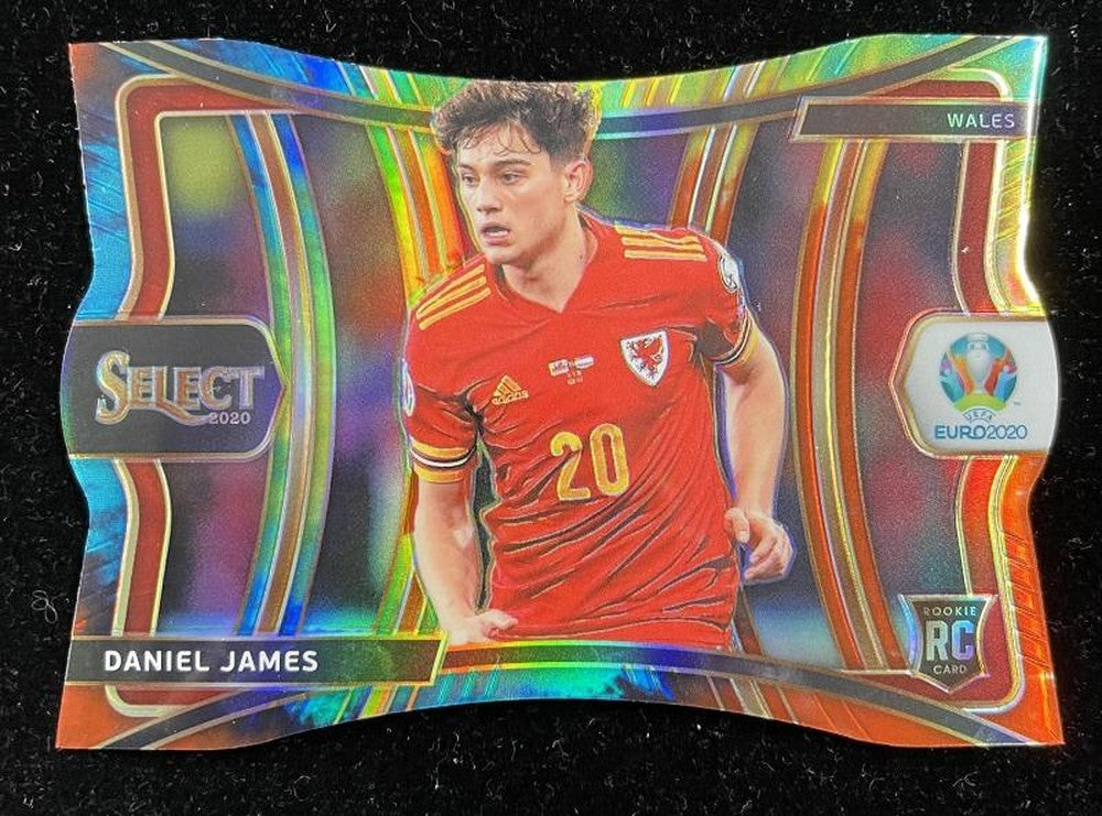 2020 Panini Select UEFA Euro Preview Daniel James Wales Base Mezzanine Die-cut Tie-Dye parallel trading card 08/25