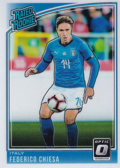 2018-19 Donruss Italy Federico Chiesa Base Optic Rated Rookie trading card