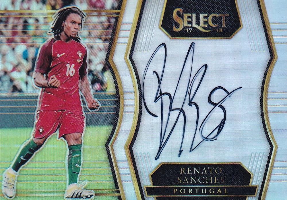 2017-18 Panini Select Portugal Renato Sanches Select Signatures trading card front view