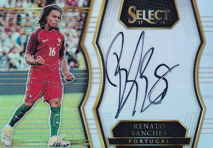 2017-18 Panini Select Portugal Renato Sanches Select Signatures trading card front view