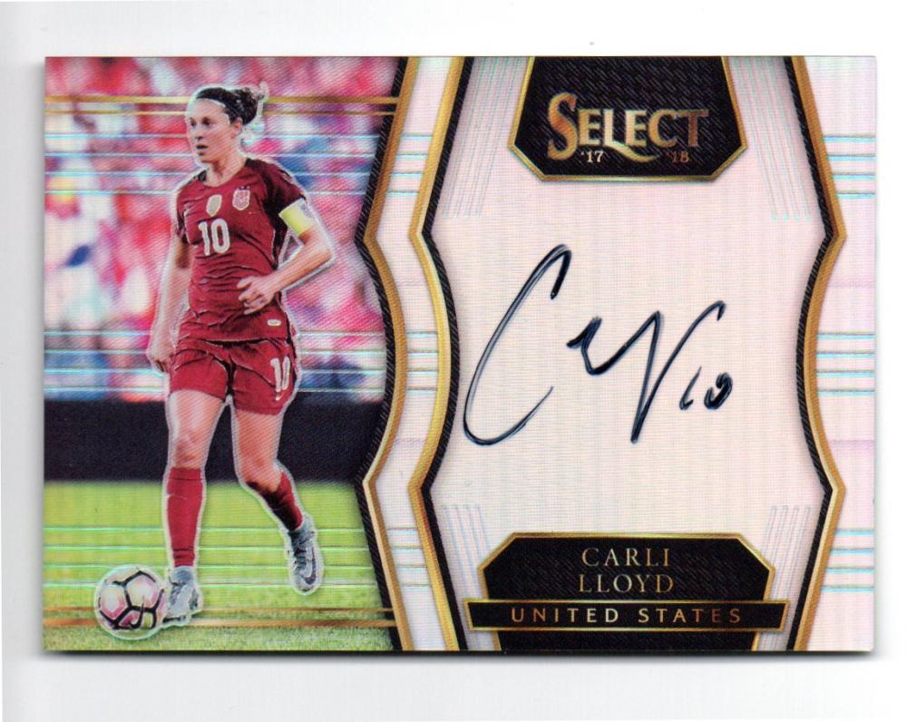 2017-18 PANINI Select Signatures Carli Lloyd soccer card SS-CL from United States series
