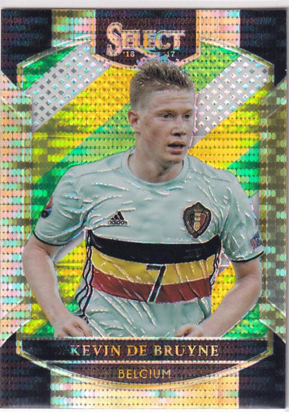 2016-17 Select Kevin De Bruyne #59 Multi Color Prizm trading card featuring player image and card details