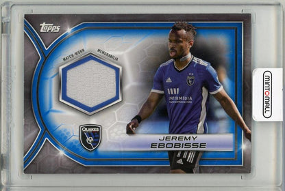 2023 TOPPS Jeremy Ebobisse autograph trading card numbered 118 out of 199 featuring San Jose Earthquakes