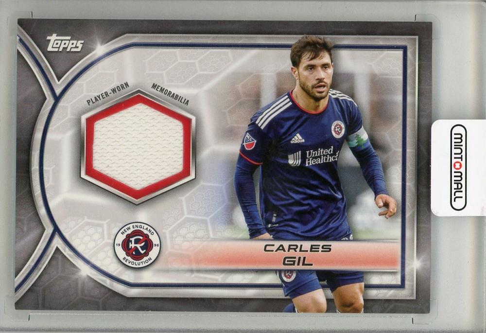 2023 TOPPS Carles Gil Jersey from New England Revolution, brand new and unused