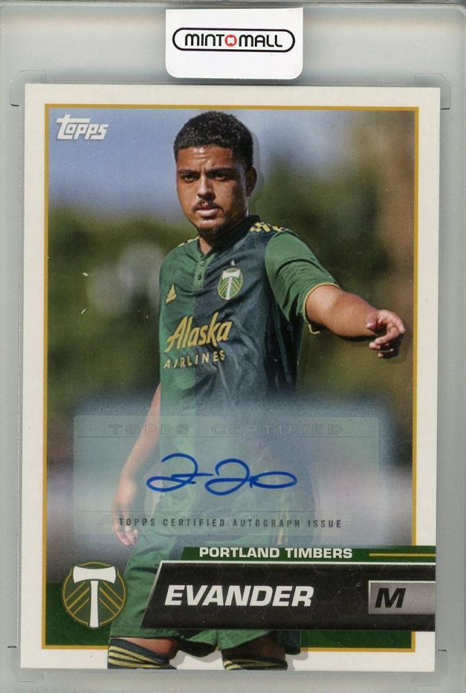 2023 TOPPS EVANDER AUTO Portland Timbers trading card featuring player Evander