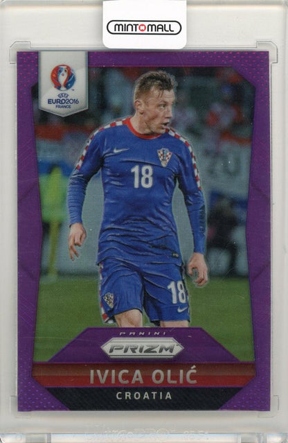 2016 Panini Prizm UEFA Euro Soccer Ivica Olic Purple Prizms16/99 collectible card from Croatia