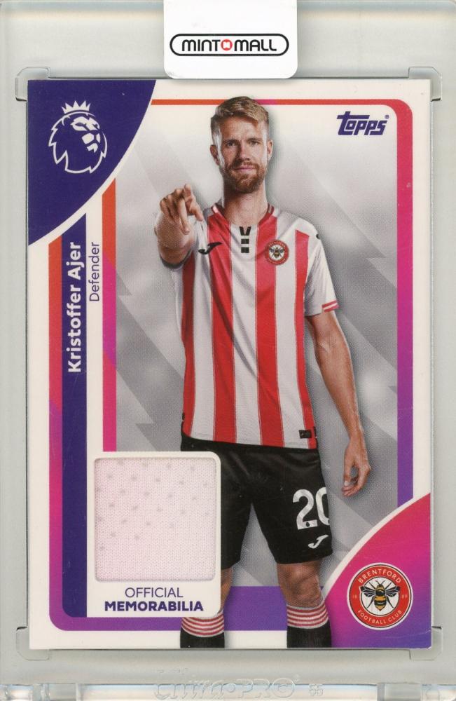 2025-26 Topps Premier League Soccer Kristoffer Ajer Premier Relics card from Brentford