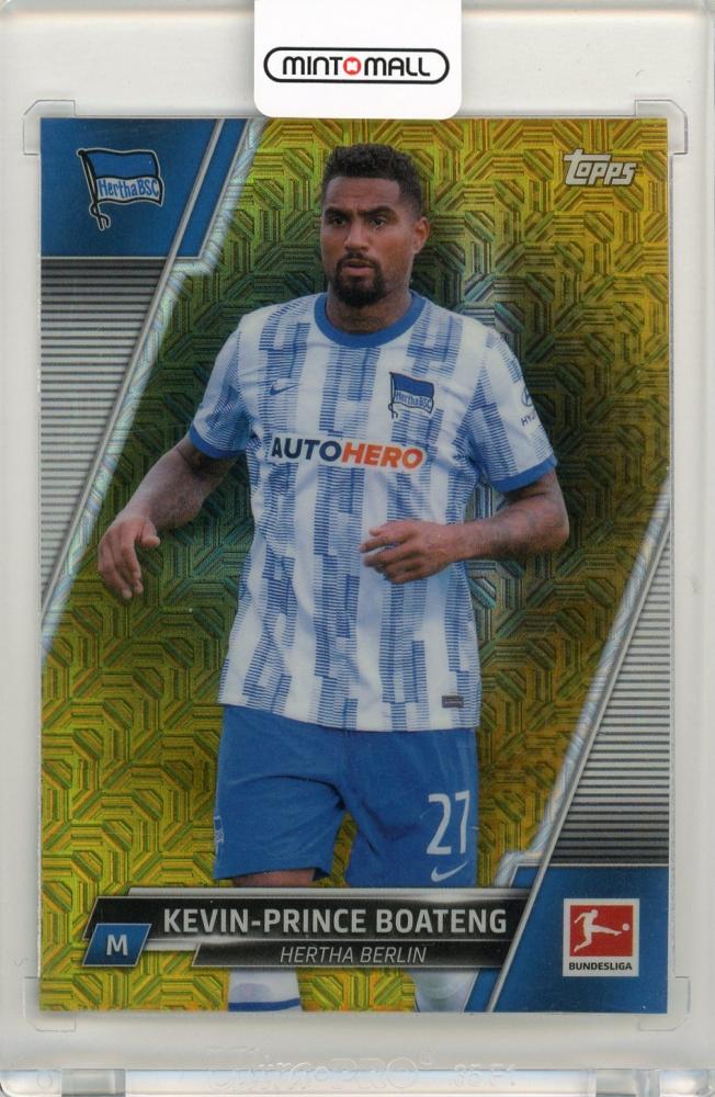 2021-22 Topps Chrome Bundesliga Kevin-Prince Boateng Gold Refractor 50/50 Hertha Berlin trading card