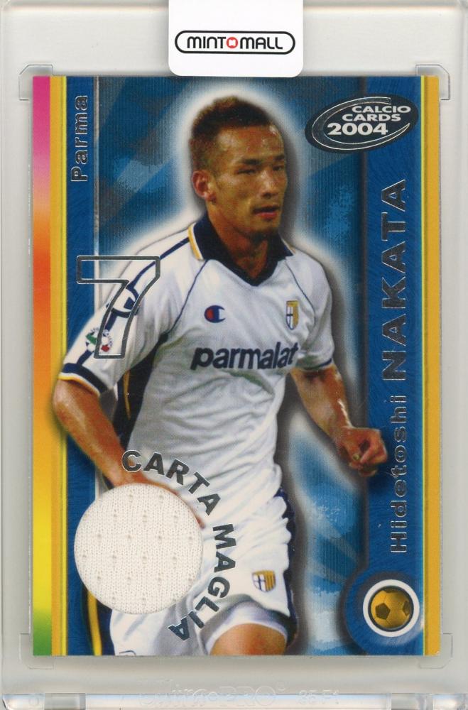 2004 Panini Calcio Cards Hidetoshi Nakata Parma team jersey collectible card