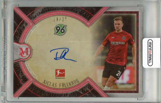 2019 TOPPS Niclas Fullkrug Auto 19/25 Hannover 96 football trading card