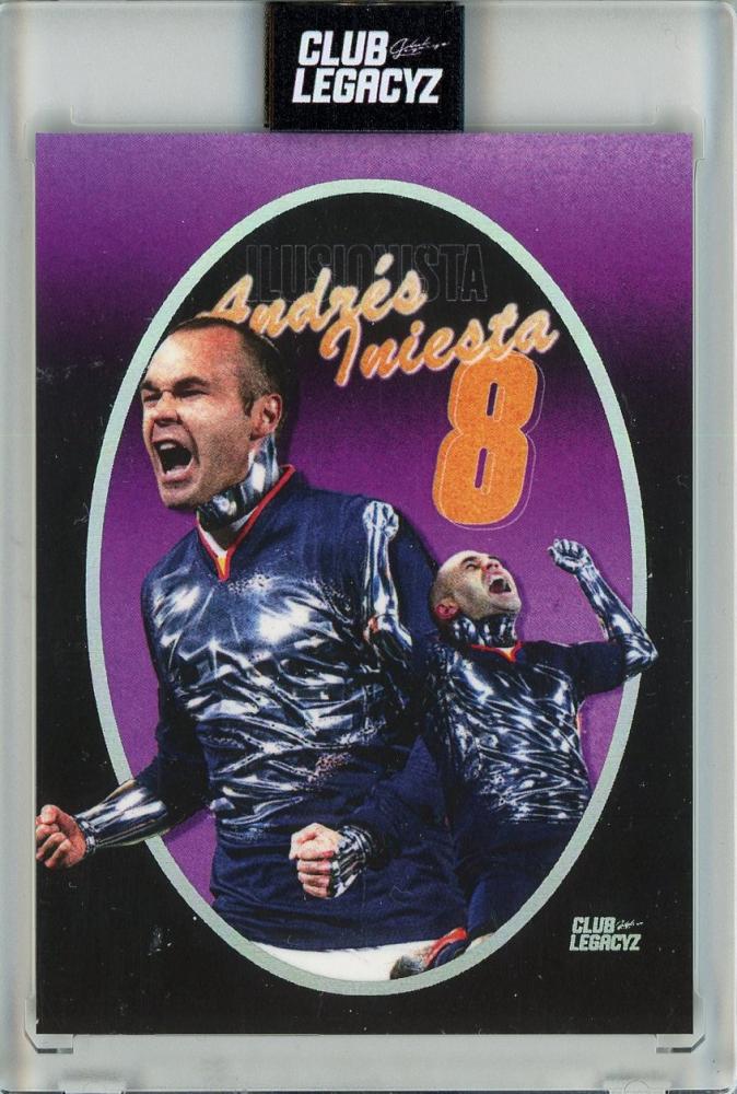2026 CLUB LEGACYZ ICONS Andres Iniesta Chrome card number 6 of 25 from Spain