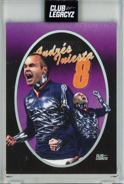 2026 CLUB LEGACYZ ICONS Andres Iniesta Chrome card number 6 of 25 from Spain