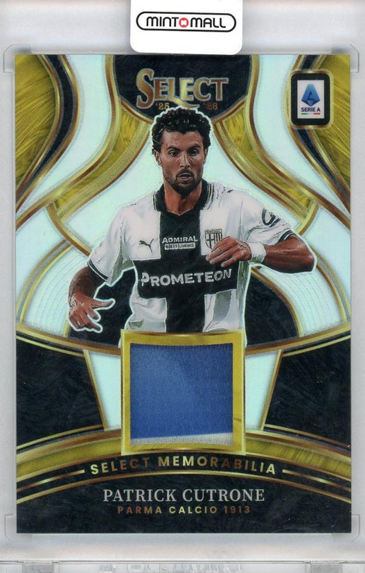 2025-26 PANINI SELECT SERIE A Patrick Cutrone Parma Calcio 1913 Jersey #SM-PCU front view