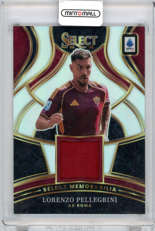 2025-26 PANINI SELECT SERIE A Lorenzo Pellegrini AS ROMA jersey #SM-LP brand new