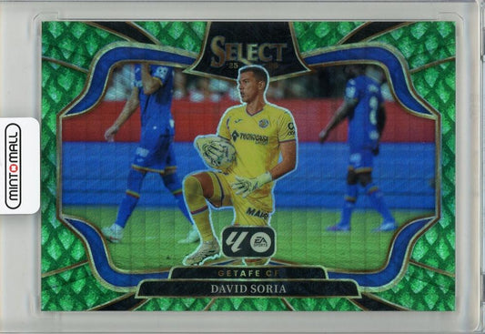 2025-26 PANINI SELECT LA LIGA trading card featuring David Soria from Getafe CF, serial number 221 of 28