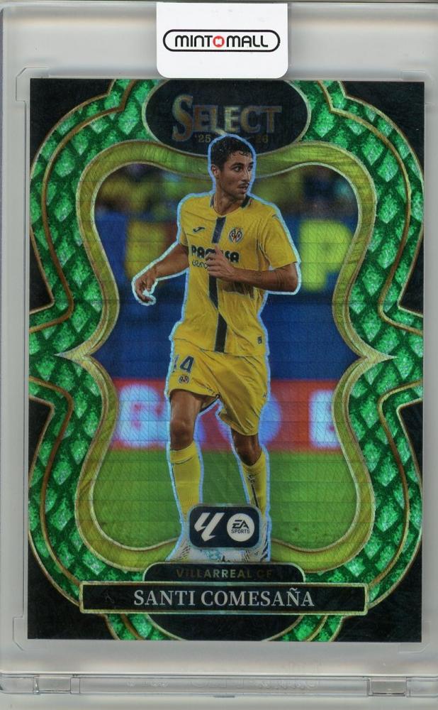 2025-26 PANINI SELECT LA LIGA Santi Comesaña #141 numbered 14 of 28 Villarreal CF collectible trading card