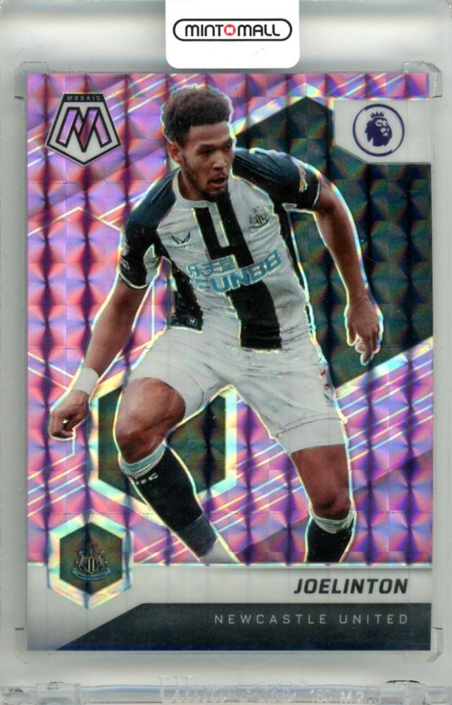 2021-22 Panini Mosaic Premier League Joelinton #187 Base Purple Mosaic Parallel Newcastle United collectible card