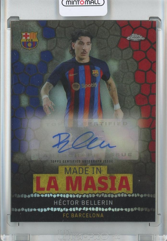 2022-23 TOPPS Chrome FC Barcelona Hobby Team Set with Hector Bellerin autograph card made in La Masia