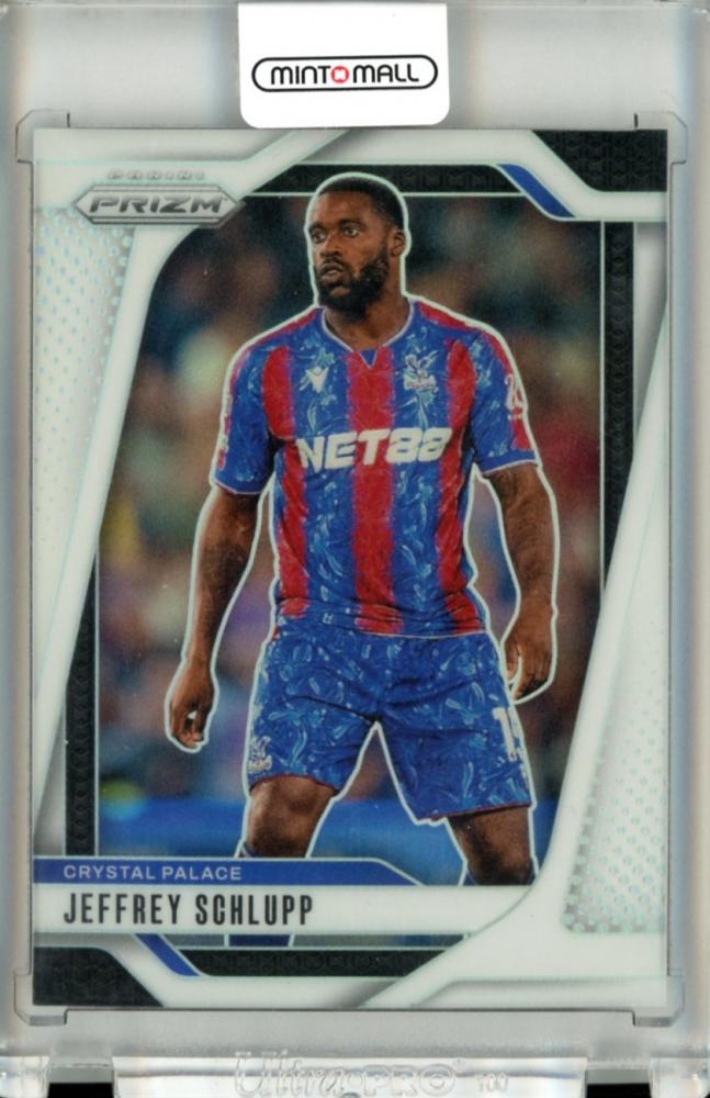 2024-25 Panini Prizm Premier League Jeffrey Schlupp Base White Prizm Parallel card number 31 of 35
