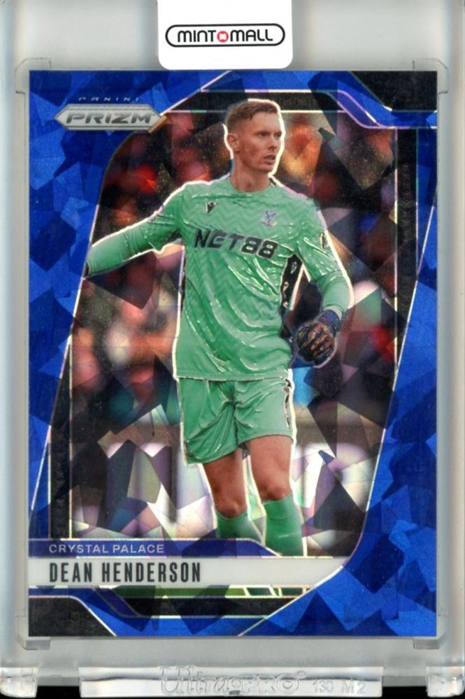 2024-25 Panini Prizm Premier League Dean Henderson Base Blue Ice Prizm Parallel 44 of 75 trading card